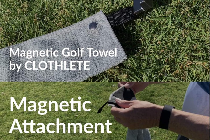 Clothlete Magnetic Greenside Microfiber Golf Towel, Towels & 3 Magnet Attachments - Pack of 3 (16 inch x 24 inch) - Image 2
